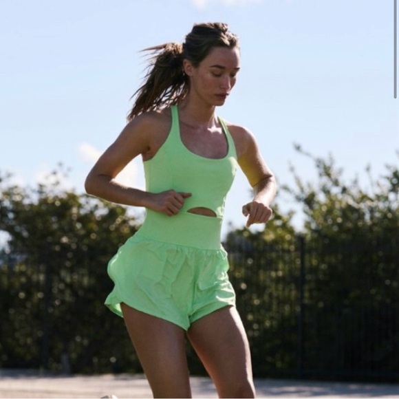 NWT Free People Movement Righteous Runsie In Spearmint - Picture 1 of 3